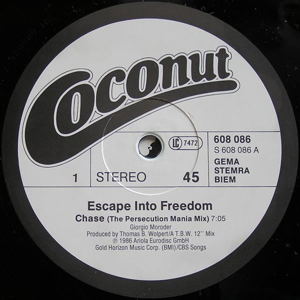Escape Into Freedom : Chase (12", Maxi)