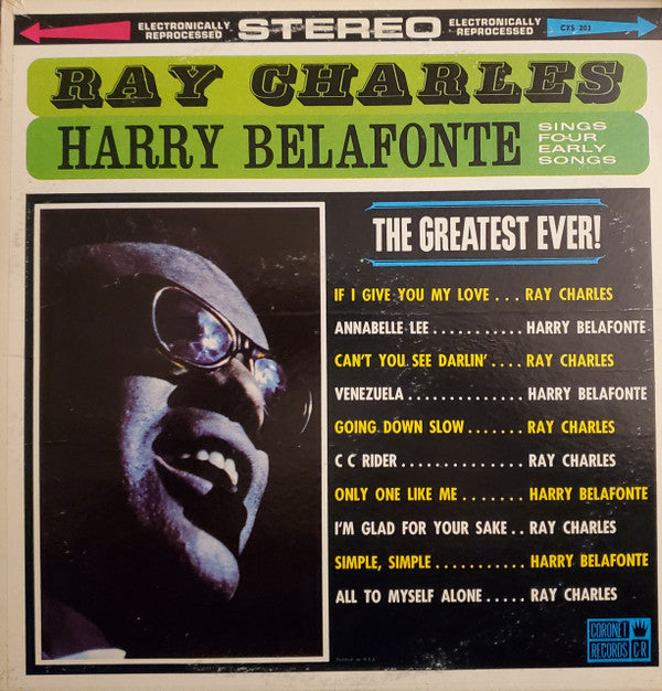 Ray Charles / Harry Belafonte : The Greatest Ever (LP, Comp)
