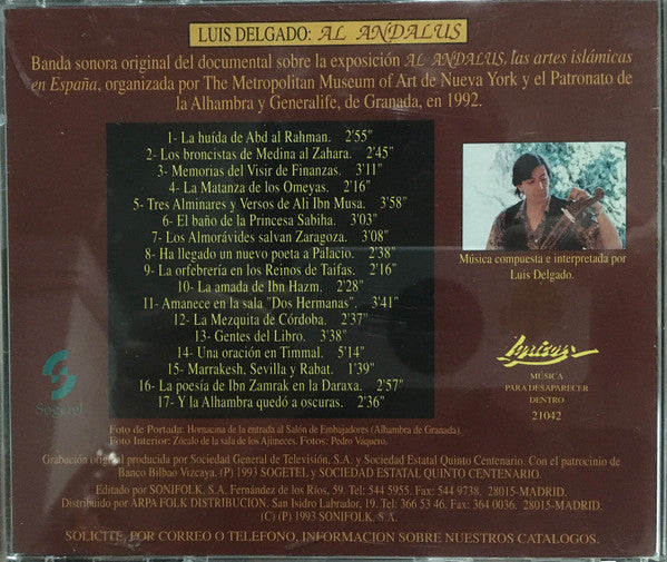 Luis Delgado : Al Andalus (CD, Album)