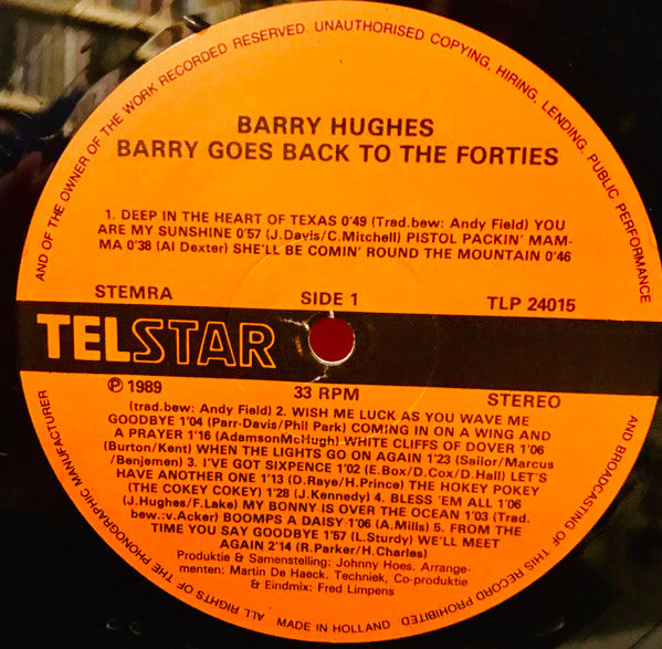 Barry Hughes : Barry Goes Back To The Forties (LP)