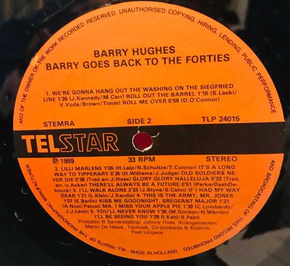 Barry Hughes : Barry Goes Back To The Forties (LP)