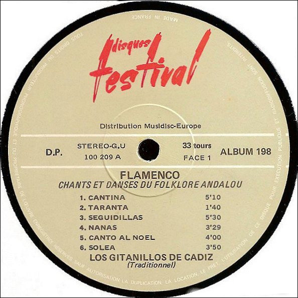 Los Gitanillos De Cadiz : Flamenco (Chants Et Danses Du Folklore Andalou) (2xLP, Album)