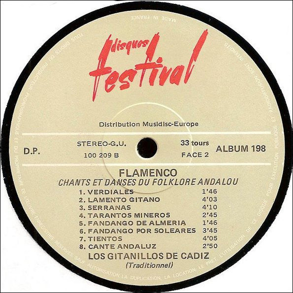 Los Gitanillos De Cadiz : Flamenco (Chants Et Danses Du Folklore Andalou) (2xLP, Album)
