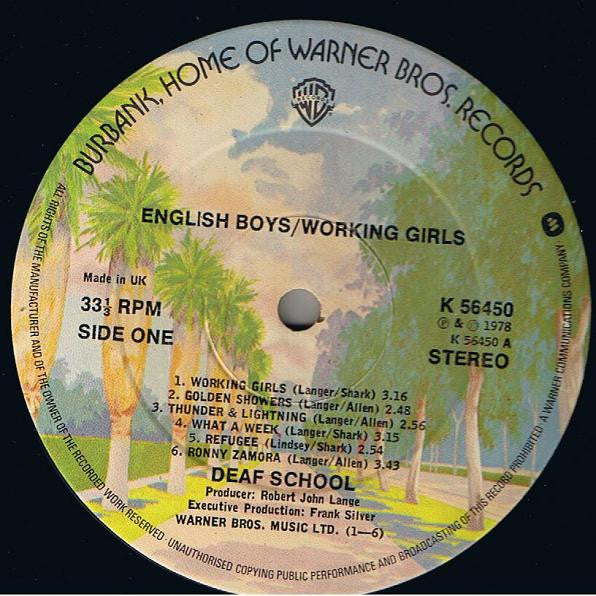 Deaf School : English Boys/Working Girls (LP, Album)