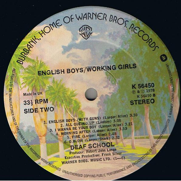 Deaf School : English Boys/Working Girls (LP, Album)