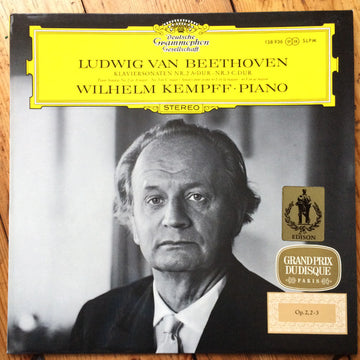 Wilhelm Kempff, Ludwig van Beethoven : Klaviersonaten Nr. 2 A-Dur, Nr 3. C-Dur (LP)