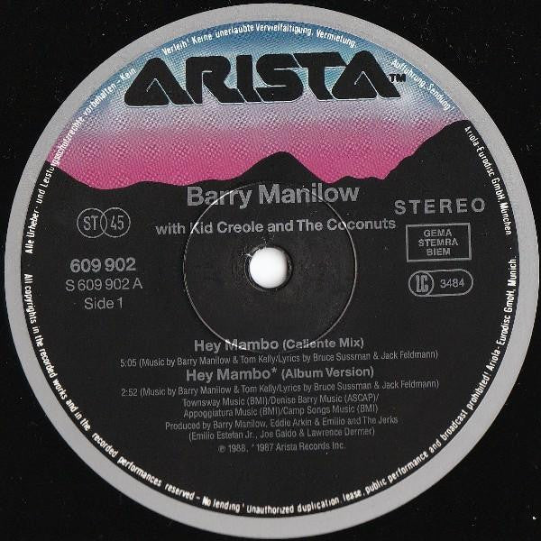 Barry Manilow With Kid Creole And The Coconuts : Hey Mambo (12")