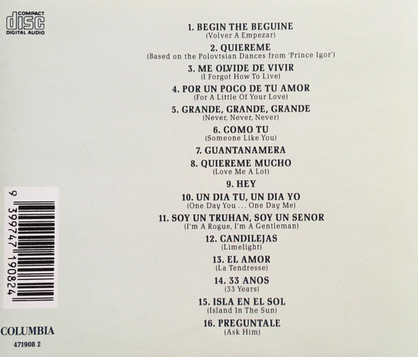 Julio Iglesias : Begin The Beguine (CD, Comp, RE, SMA)