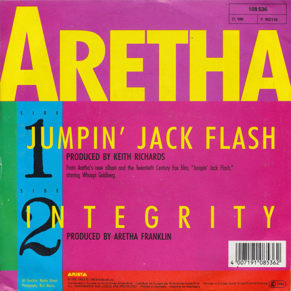 Aretha Franklin : Jumpin' Jack Flash (7", Single)