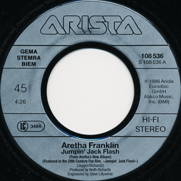 Aretha* : Jumpin' Jack Flash (7", Single)