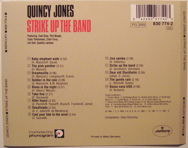 Quincy Jones : Strike Up The Band (CD, Comp, RE)