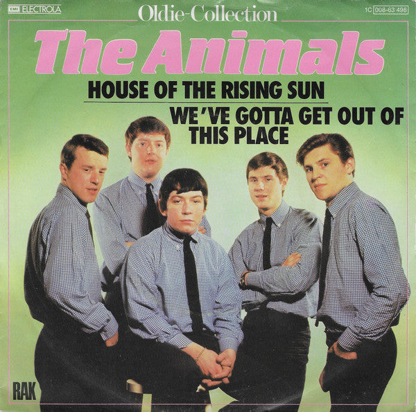 The Animals : House Of The Rising Sun (7", Single, RE)