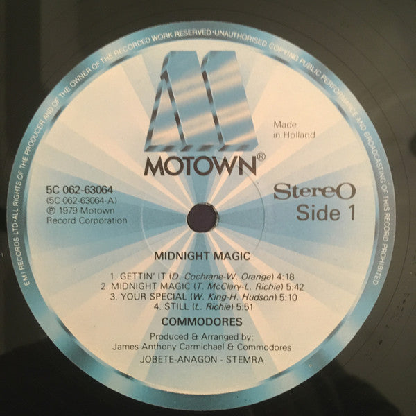 Commodores : Midnight Magic (LP, Album)