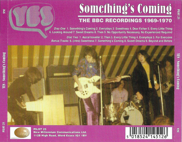 Yes : Something's Coming (The BBC Recordings 1969-1970) (2xCD, Comp, RM)
