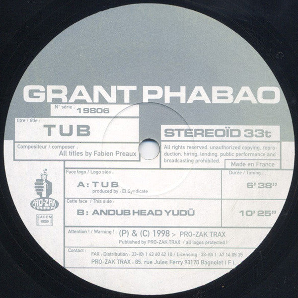 Grant Phabao : Tub (12")
