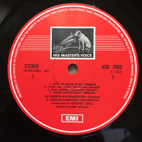 Richard Strauss - Wolfgang Amadeus Mozart, Elisabeth Schwarzkopf, George Szell, London Symphony Orchestra : Seven Songs Etc. (LP, Album)