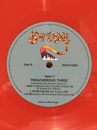 Treacherous Three : Whip It (LP, Album, Ltd, Num, RE, Red)