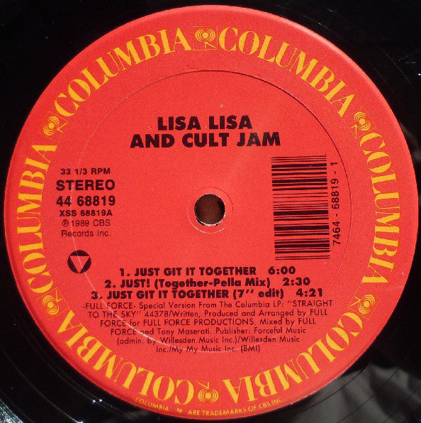 Lisa Lisa & Cult Jam : Just Git It Together (12")