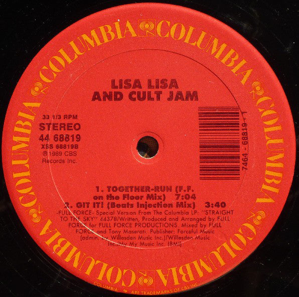 Lisa Lisa & Cult Jam : Just Git It Together (12")