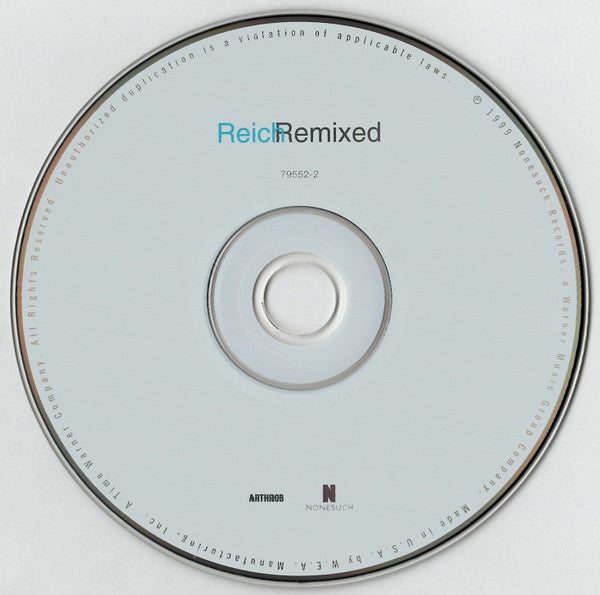 Steve Reich : Reich Remixed (CD, Album)