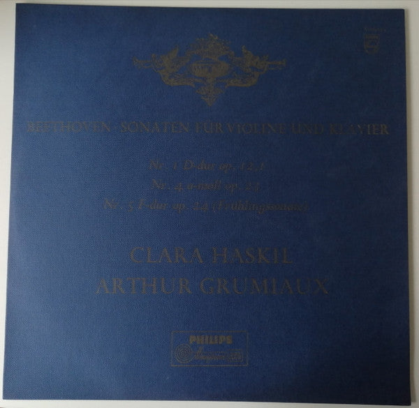 Ludwig van Beethoven - Clara Haskil, Arthur Grumiaux : Sonaten Für Violine Und Klavier (LP, Album, Mono, Min)