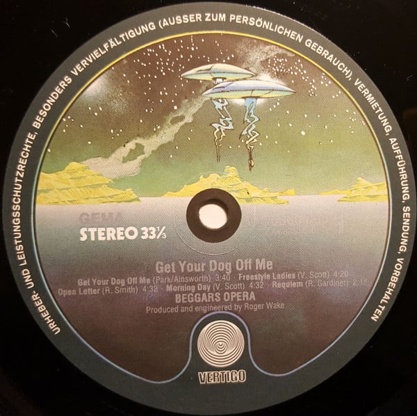 Beggars Opera : Get Your Dog Off Me (LP, Album, RE)