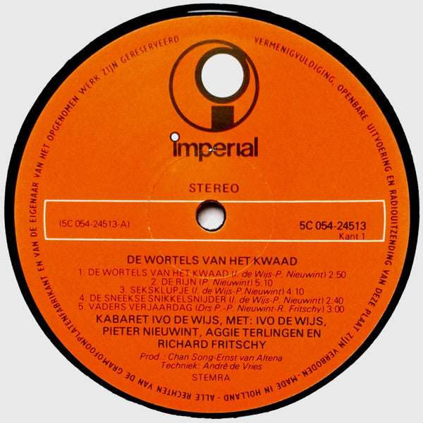 Kabaret Ivo De Wijs : De Wortels Van Het Kwaad (LP)