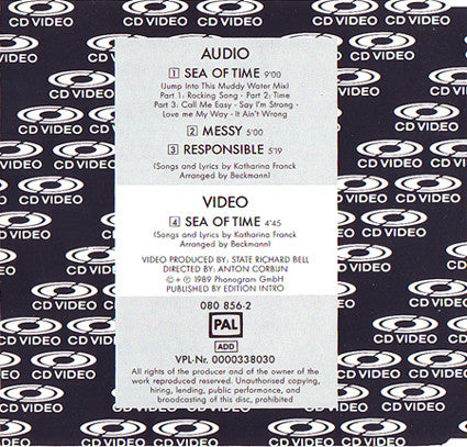 Rainbirds : Sea Of Time (CDV, 5", Single, PAL)