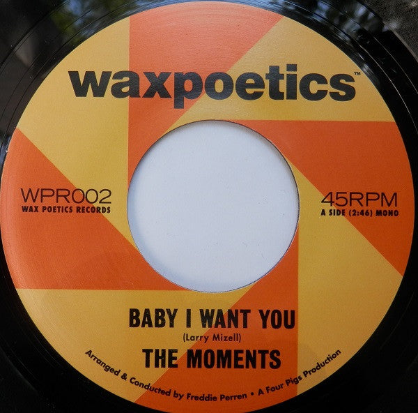 The Moments : Baby I Want You / Pray For Me (7", Single, Ltd, RM)