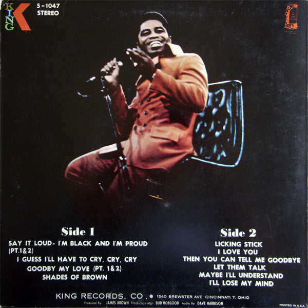 James Brown : Say It Loud I'm Black And I'm Proud (LP, Album, Roy)