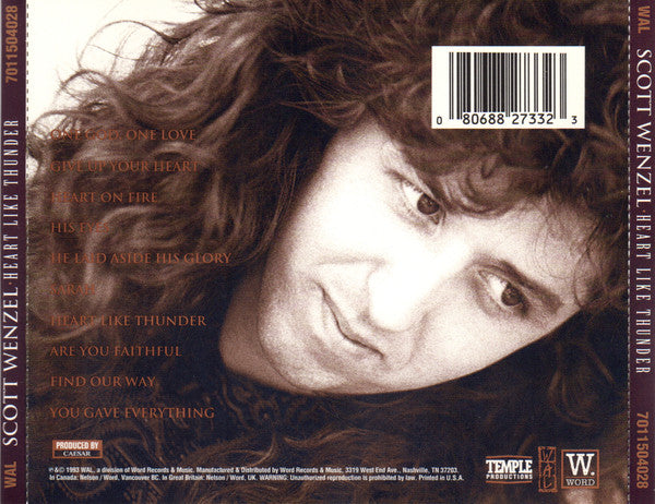 Scott Wenzel (2) : Heart Like Thunder (CD, Album)