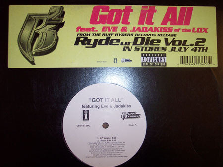 Ruff Ryders : Got It All (12")