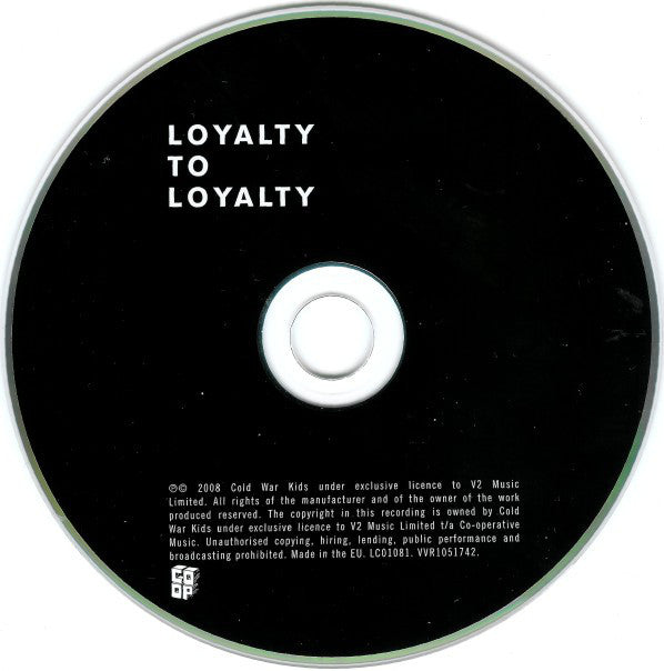 Cold War Kids : Loyalty To Loyalty (CD, Album, Sup)