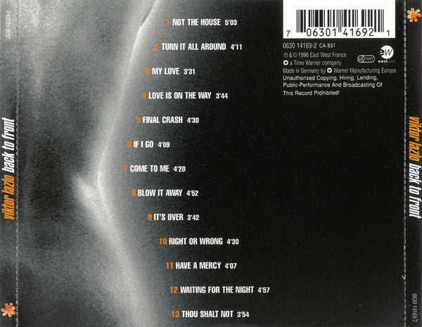 Viktor Lazlo : Back To Front (CD, Album)