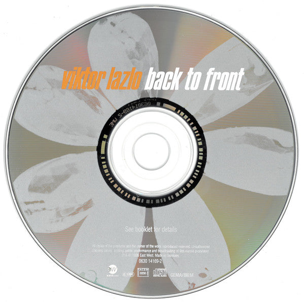 Viktor Lazlo : Back To Front (CD, Album)