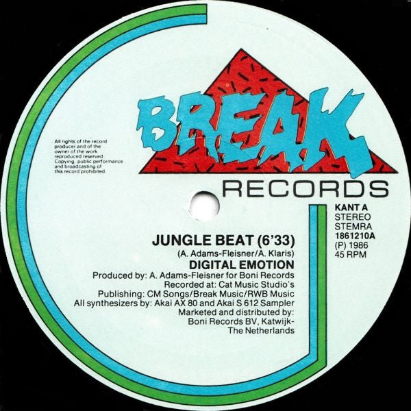Digital Emotion : Jungle Beat (12", Maxi)