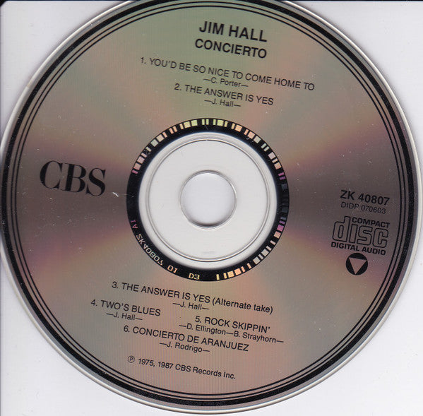 Jim Hall : Concierto (CD, Album, RE, RM, RP)