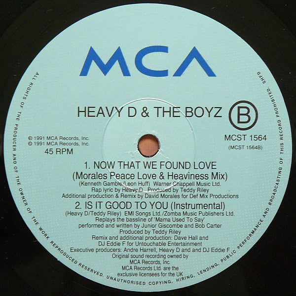 Heavy D And The Boyz* : Is It Good To You (12")