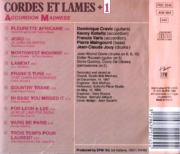 Cordes Et Lames : Accordion Madness (CD)