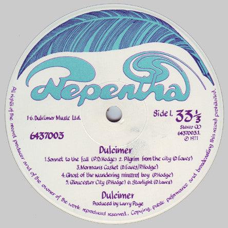 Dulcimer (2) : And I Turned As I Had Turned As A Boy... (LP, Album)
