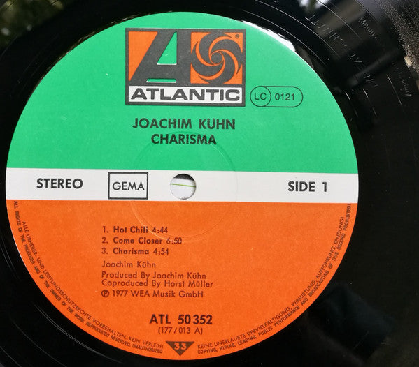 Joachim Kühn : Charisma (LP, Album)