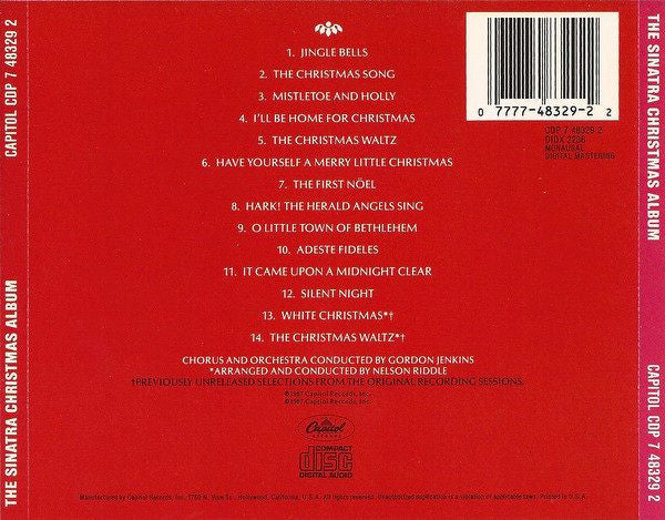 Frank Sinatra , Chorus And Orchestra Conducted By Gordon Jenkins : The Sinatra Christmas Album (CD, Album, Mono, RE, RM)