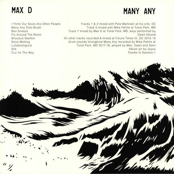Maxmillion Dunbar : Many Any (2xLP, Album)