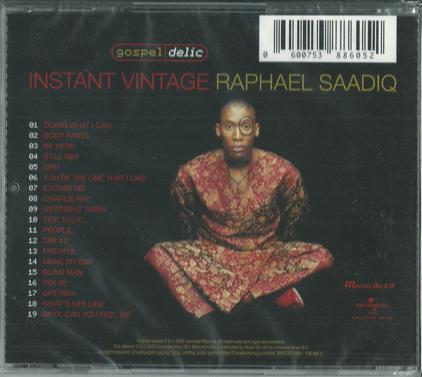 Raphael Saadiq : Instant Vintage (CD, Album)