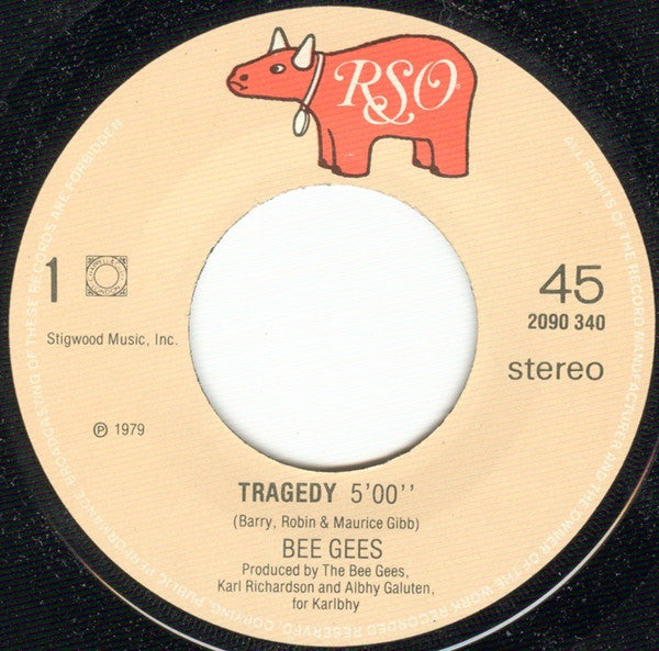 Bee Gees : Tragedy (7", Single)