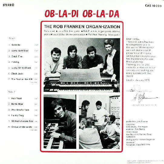 The Rob Franken Organ-Ization : Ob-La-Di Ob-La-Da (LP, Album)