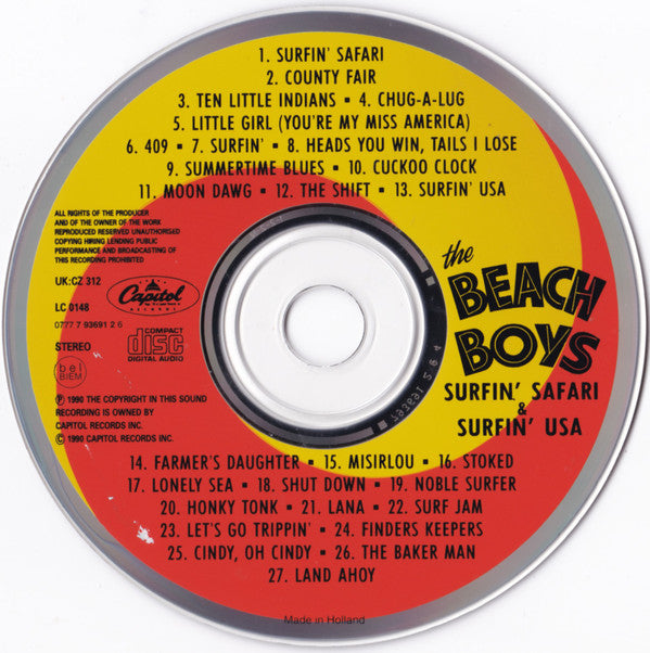 The Beach Boys : Surfin' Safari & Surfin' USA (CD, Comp, RE, RM)