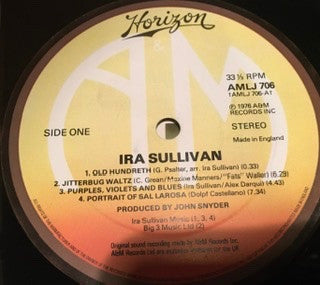 Ira Sullivan : Ira Sullivan (LP, Album)