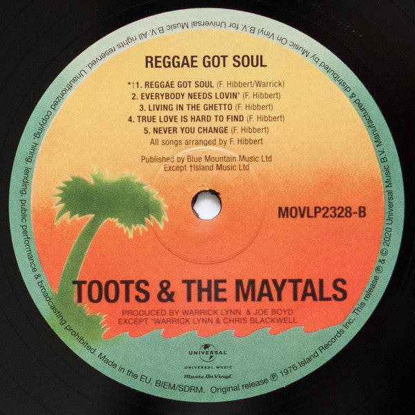 Toots & The Maytals : Reggae Got Soul (LP, Album, RE)