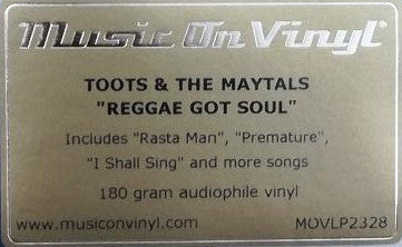 Toots & The Maytals : Reggae Got Soul (LP, Album, RE)